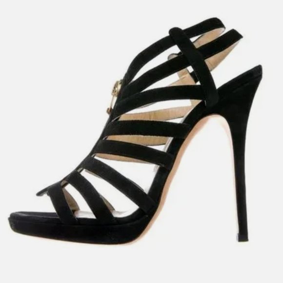 Jimmy Choo Shoes - JIMMY Choo Glenys Suede Gladiator Strappy Sandals Size 7.5